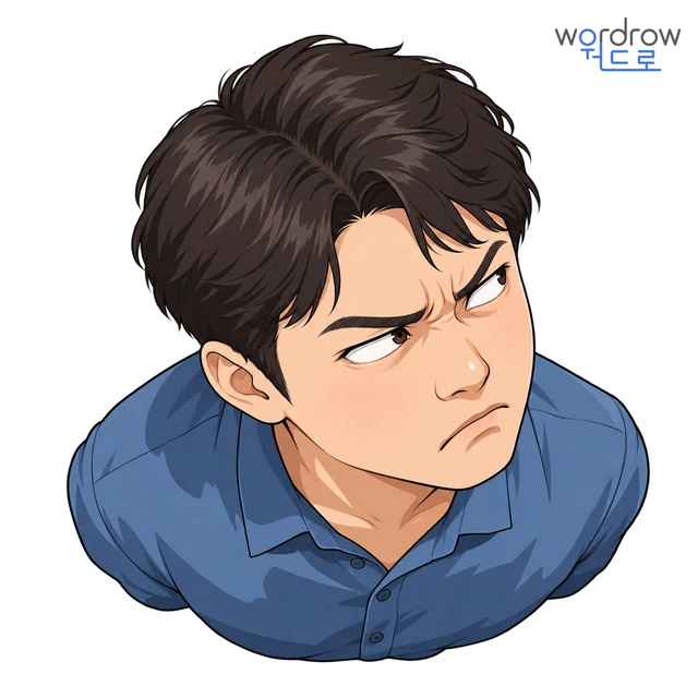 가자미눈 뜻그림